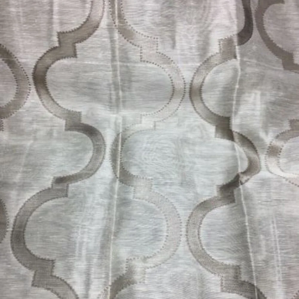 NWOT Softline Delilah Stone Beige Natural Grommet Top Single Curtain Panel